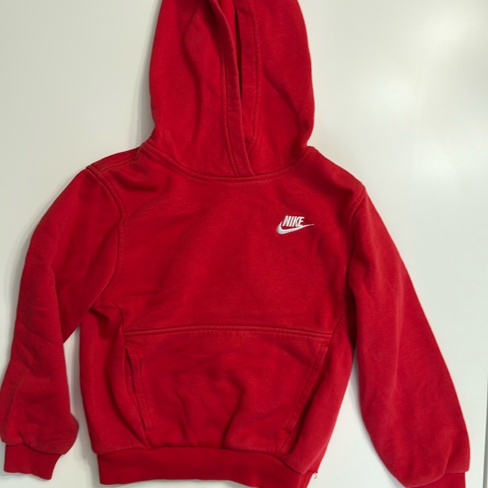 Nike Fleece hoodie- red youth small